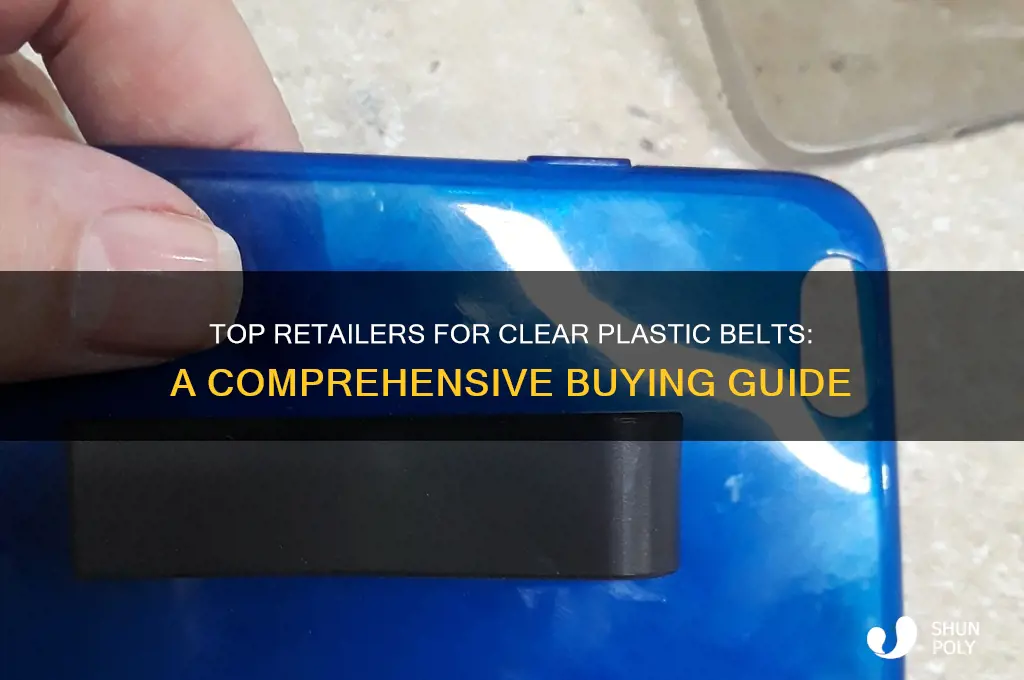 where to buy clear plastic belt