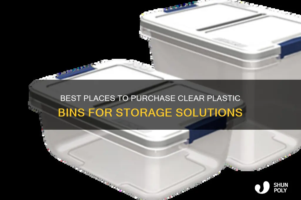 where to buy clear plastic bins