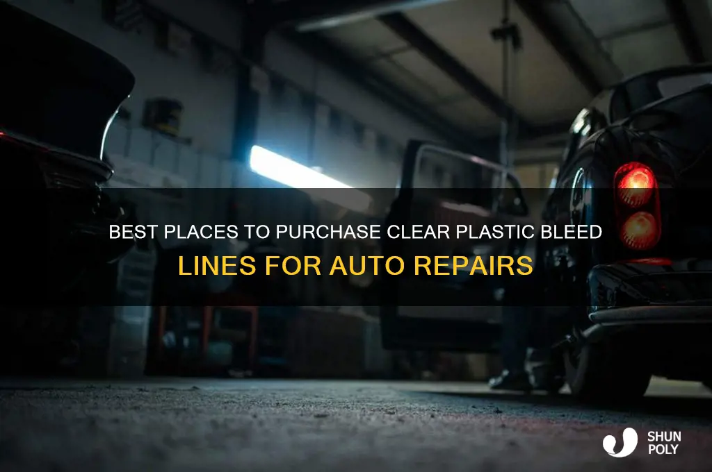 where to buy clear plastic bleed lines for auto