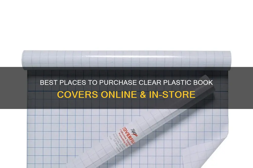 where to buy clear plastic book covers