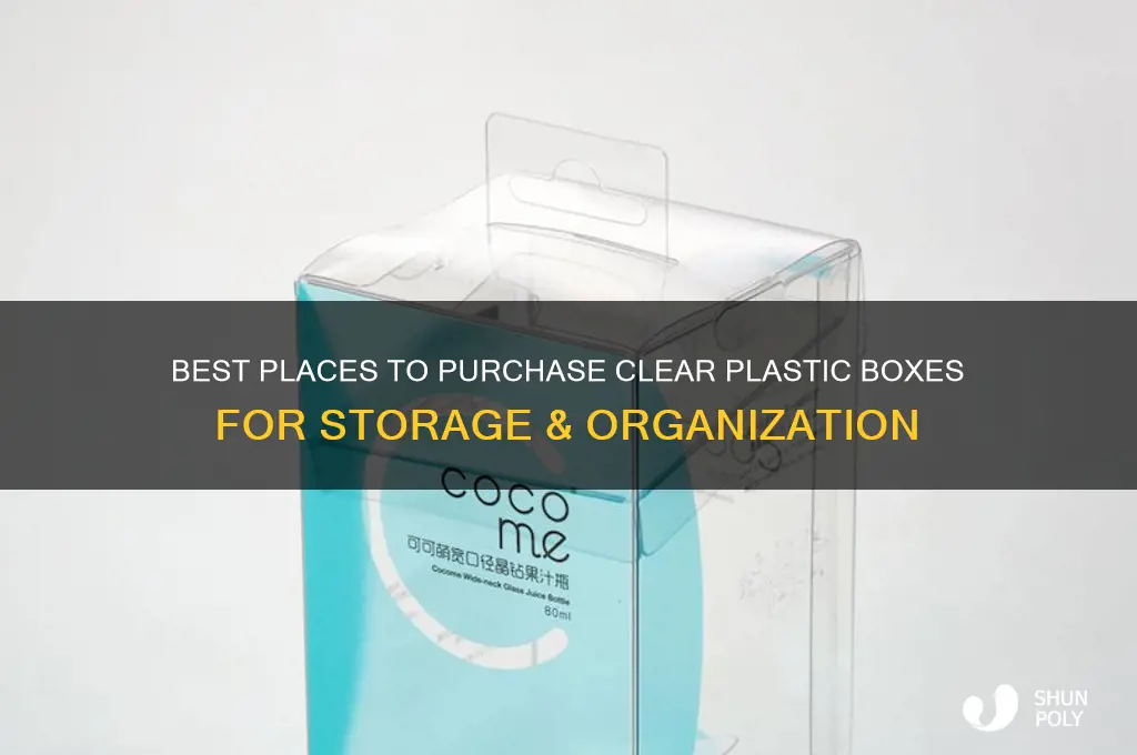 where to buy clear plastic boxes