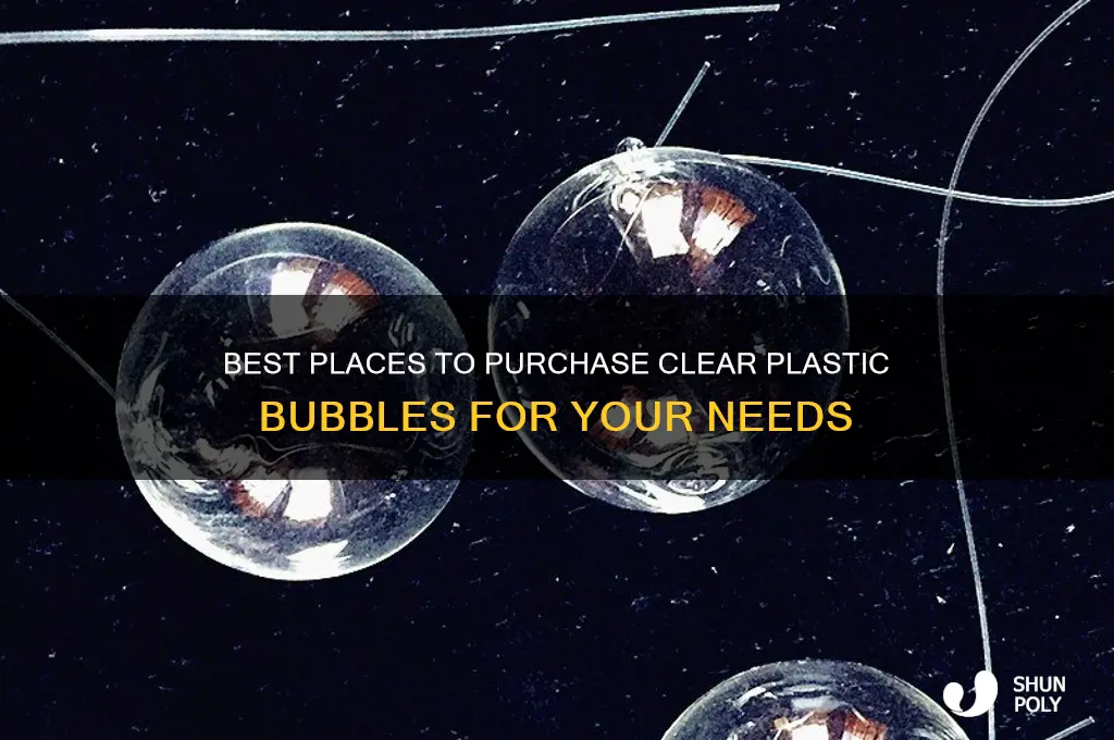 where to buy clear plastic bubbles