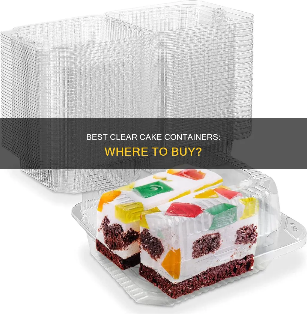 where to buy clear plastic cake containers
