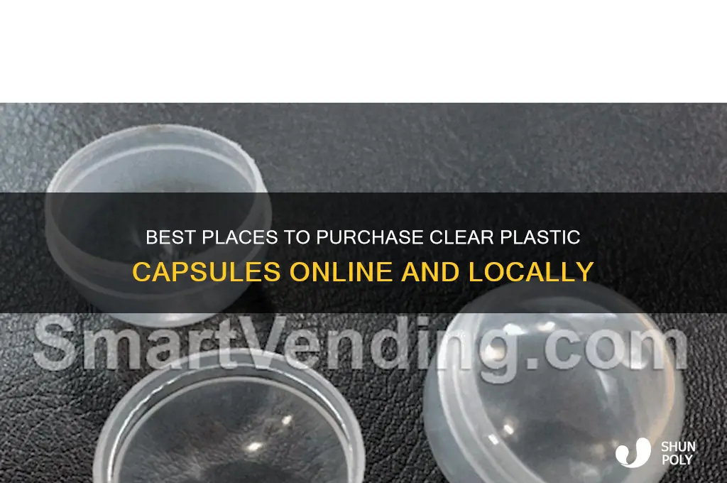 where to buy clear plastic capsules