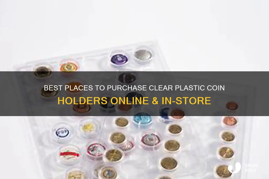 where to buy clear plastic coin holder