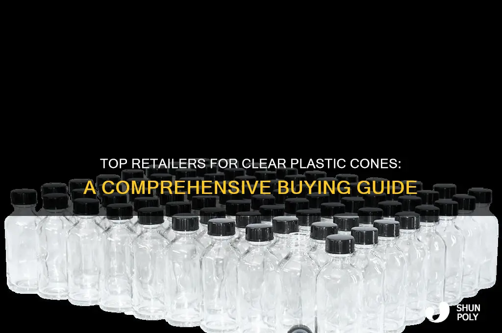 where to buy clear plastic cones