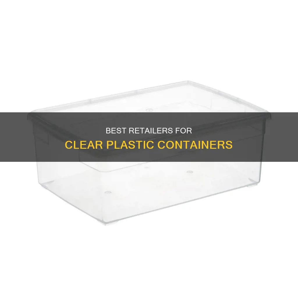 where to buy clear plastic containers