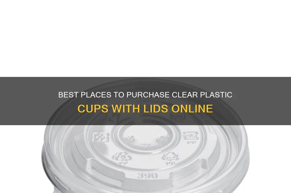 where to buy clear plastic cups with lids
