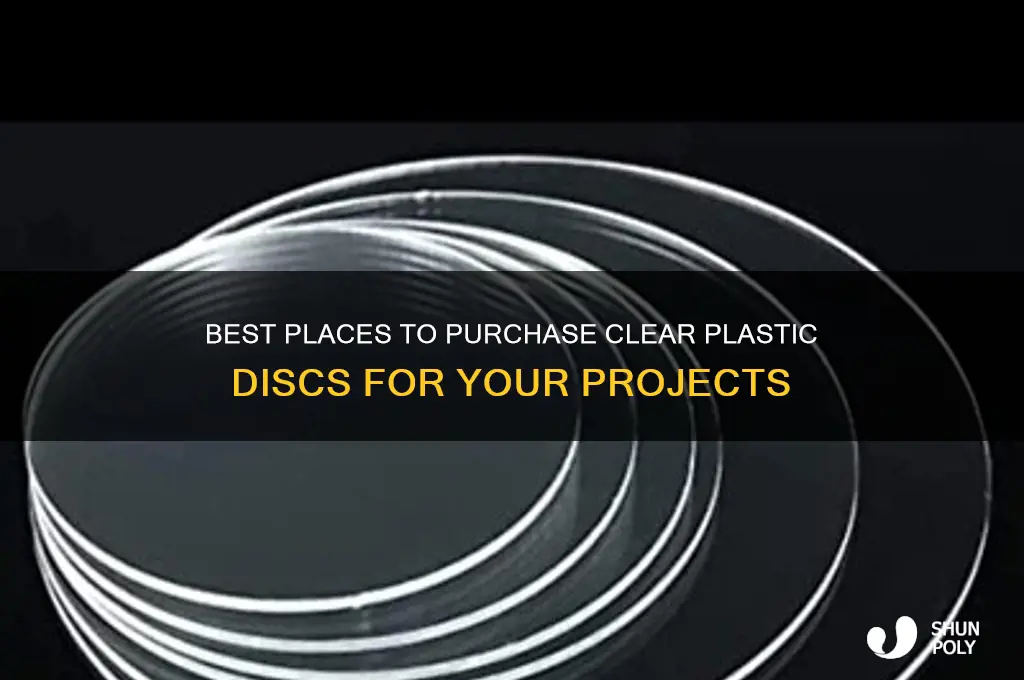 where to buy clear plastic discs