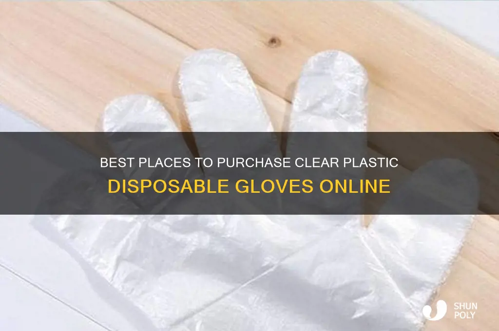 where to buy clear plastic disposable gloves
