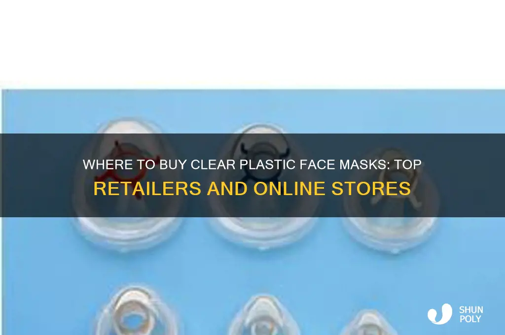 where to buy clear plastic face masks