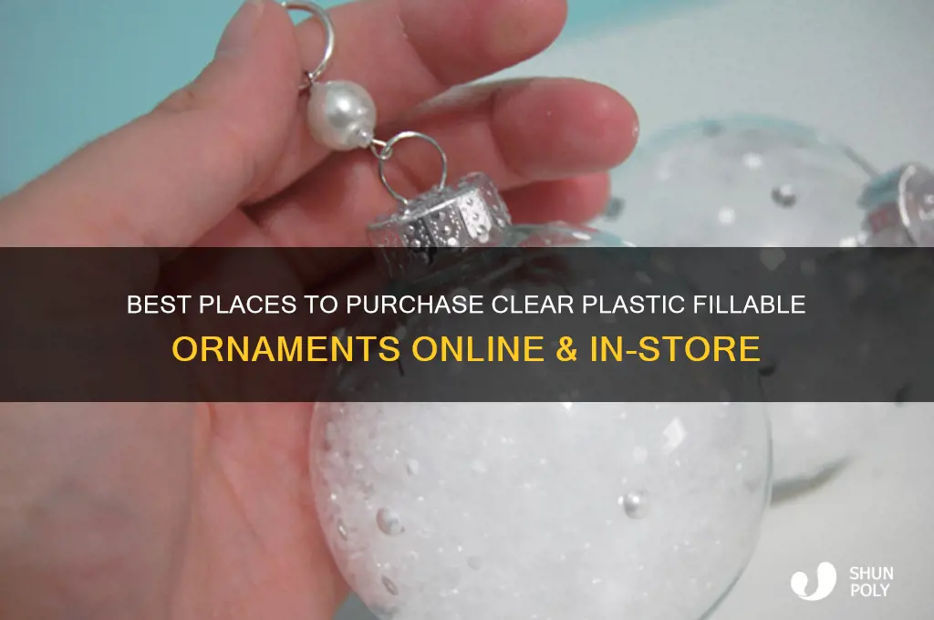 where to buy clear plastic fillable ornaments