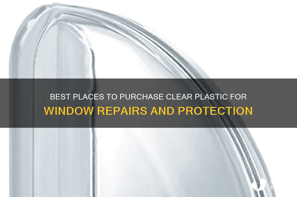 where to buy clear plastic for windows