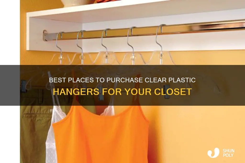 where to buy clear plastic hangers