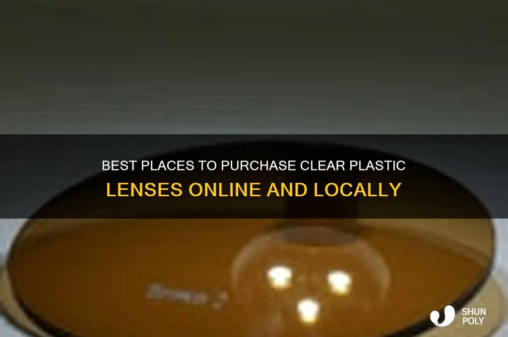 where to buy clear plastic lens