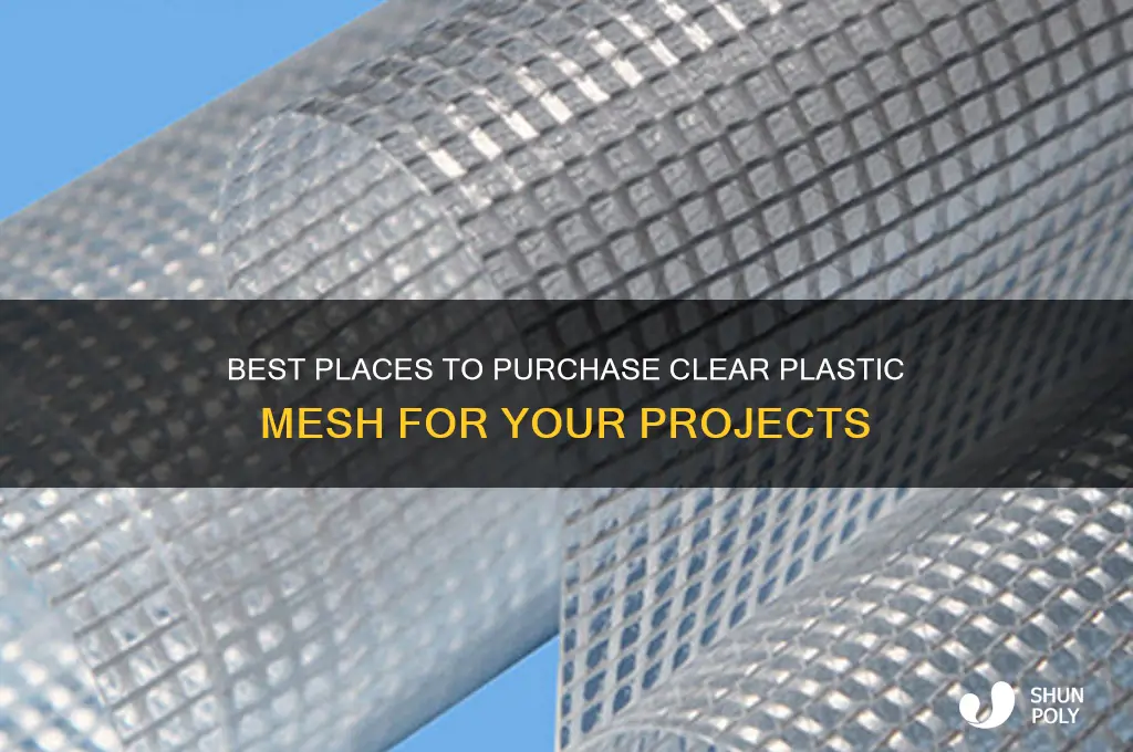 where to buy clear plastic mesh