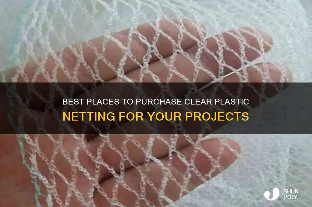 where to buy clear plastic netting