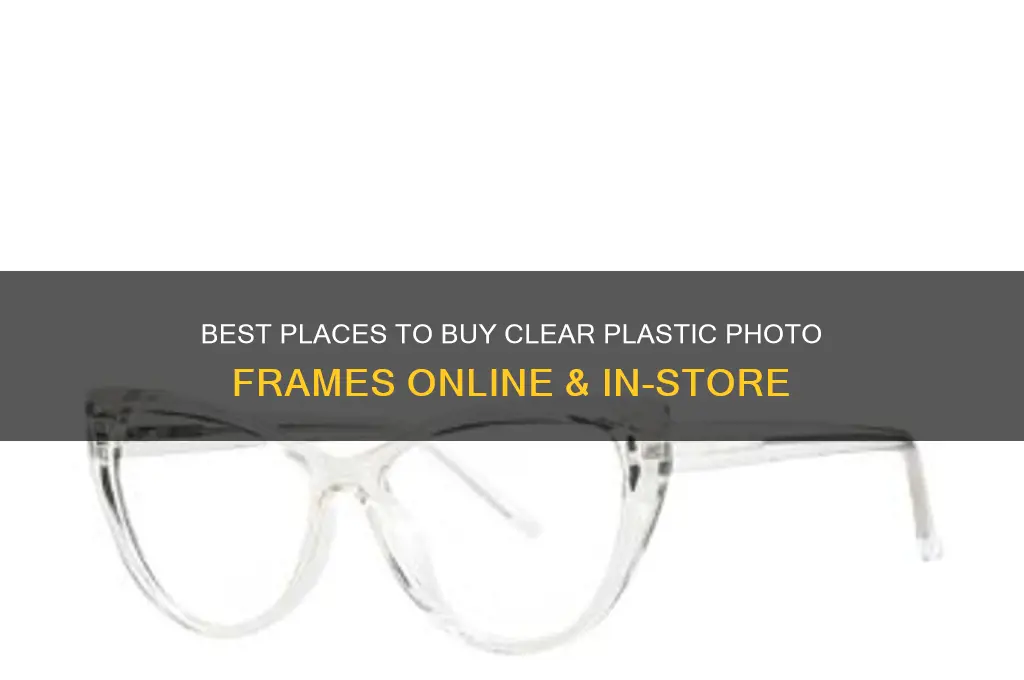 where to buy clear plastic photo frames