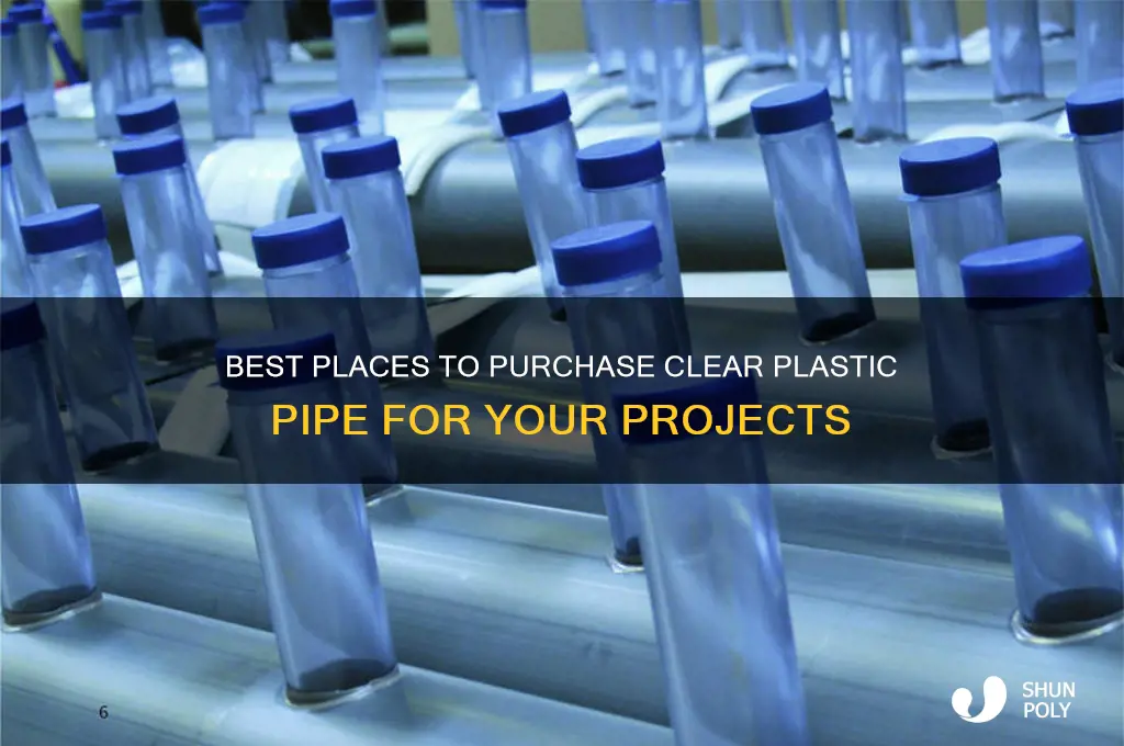 where to buy clear plastic pipe
