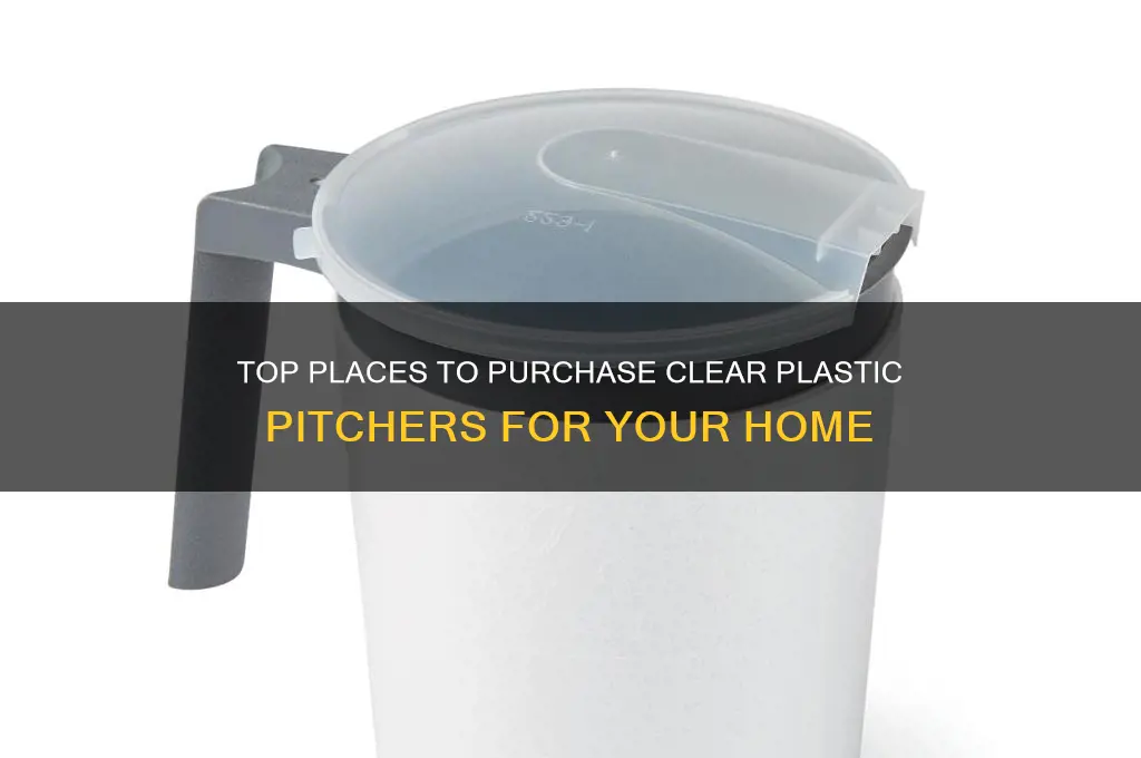 where to buy clear plastic pitchers