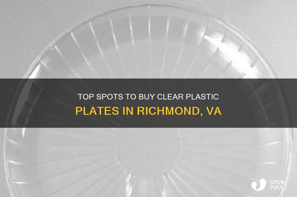 where to buy clear plastic plates in richmond va