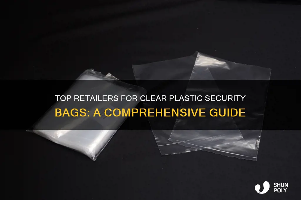where to buy clear plastic security bags