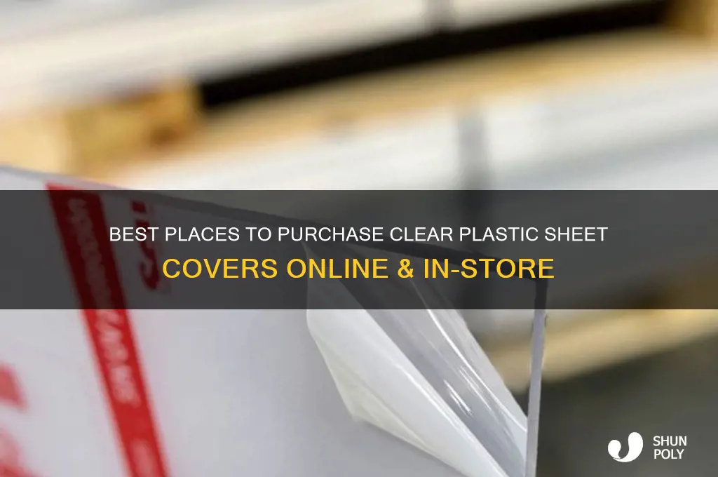 where to buy clear plastic sheet covers