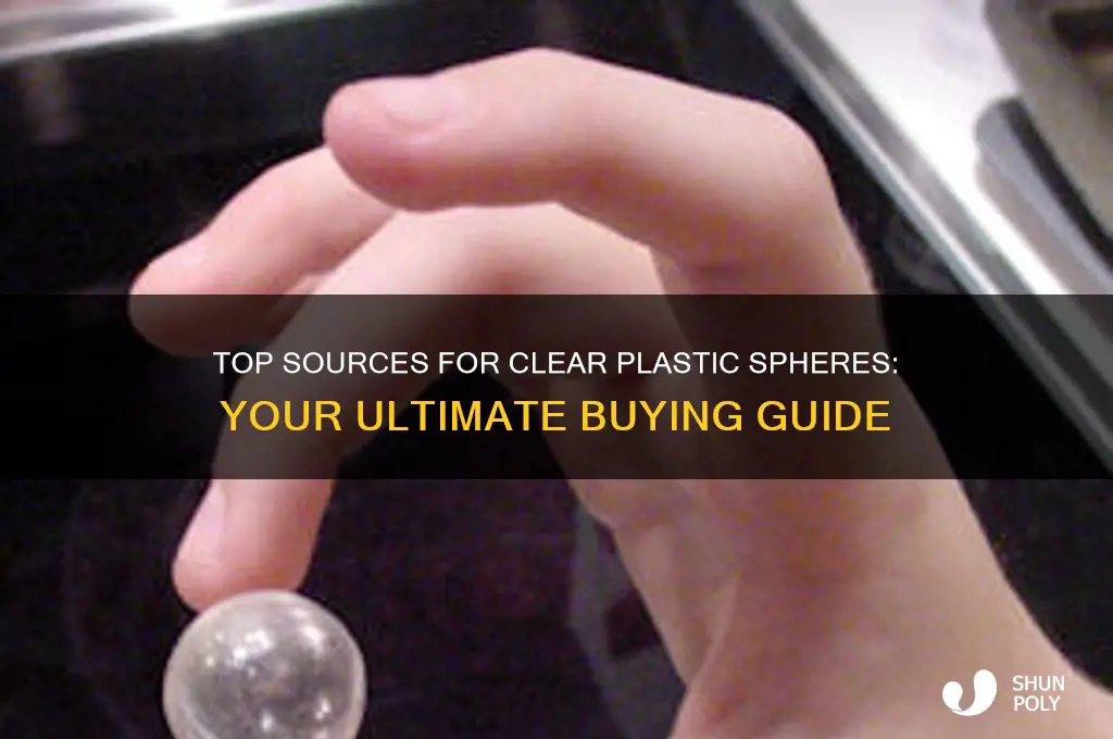 where to buy clear plastic spheres
