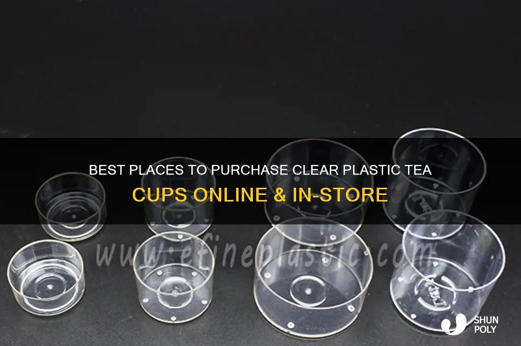 where to buy clear plastic tea cups