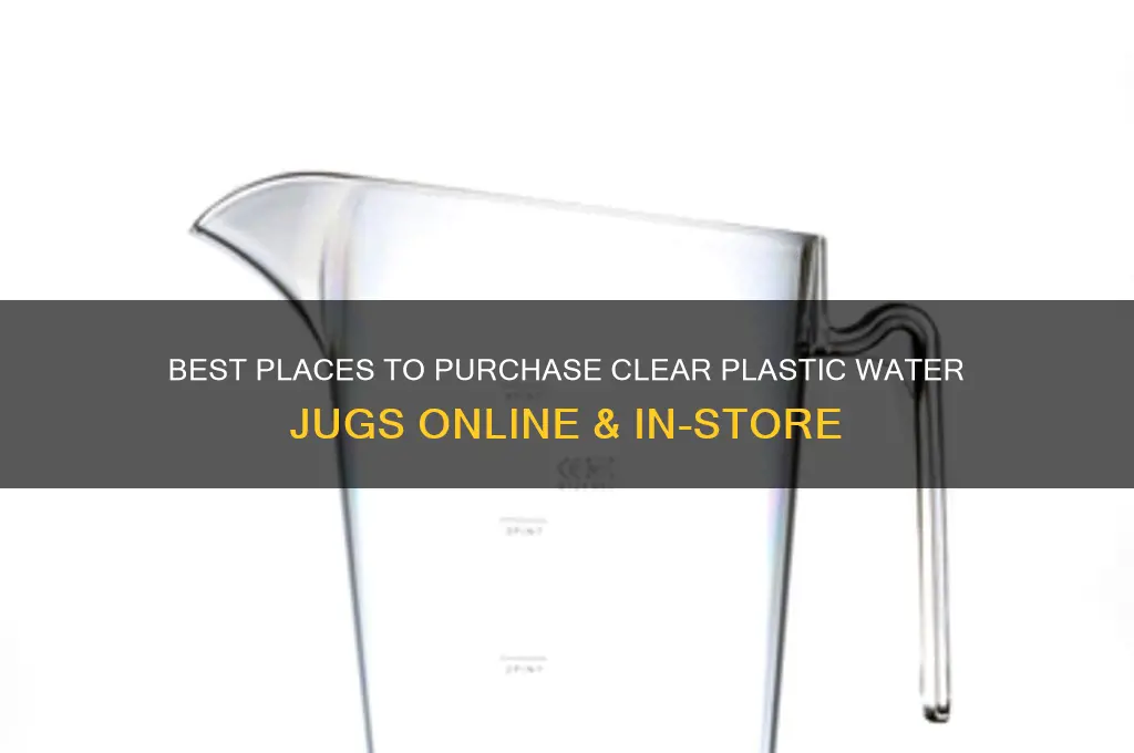 where to buy clear plastic water jugs