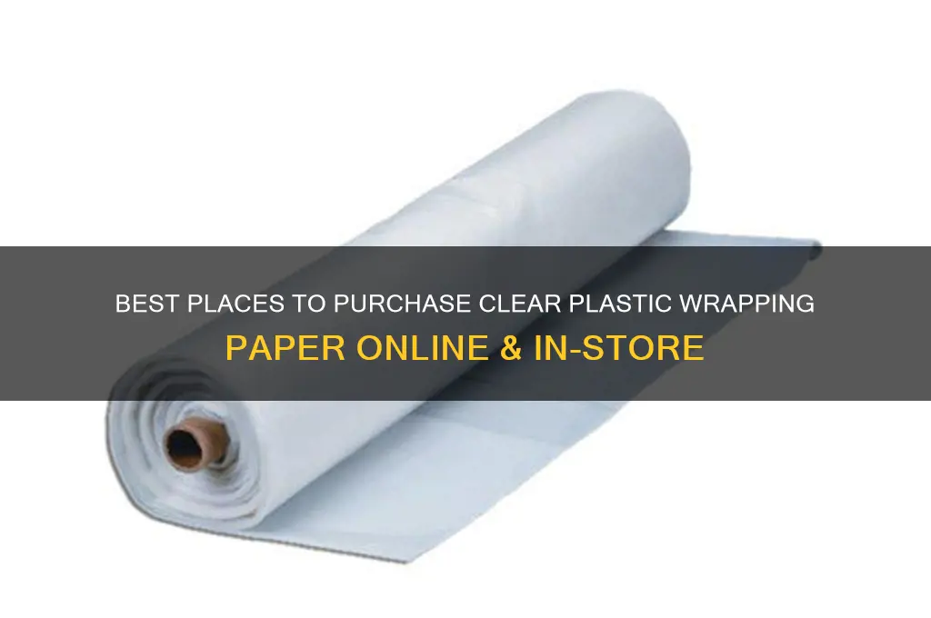 where to buy clear plastic wrapping paper