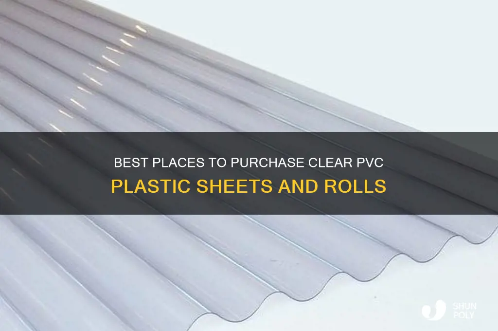 where to buy clear pvc plastic