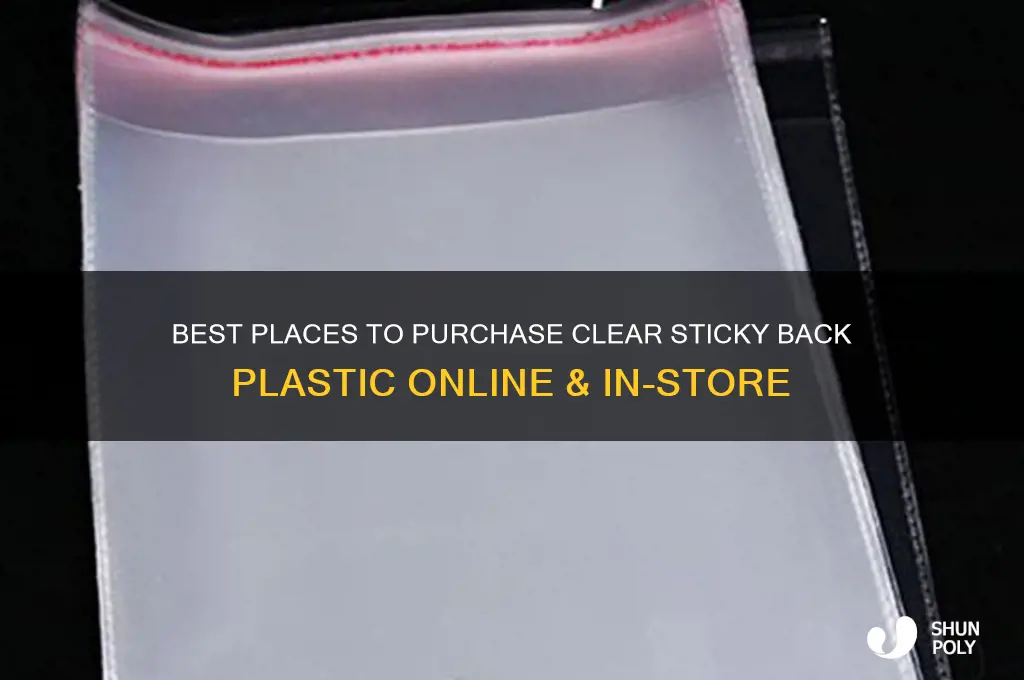 where to buy clear sticky back plastic