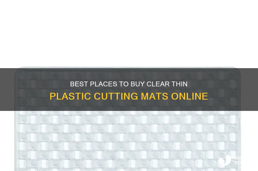 where to buy clear thin plastic cutting mats