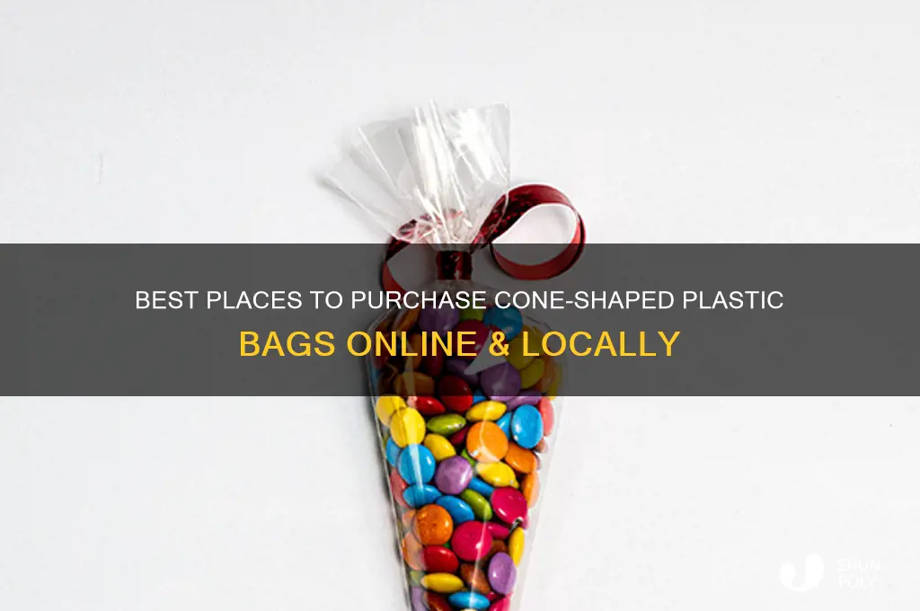 where to buy cone shaped plastic bags
