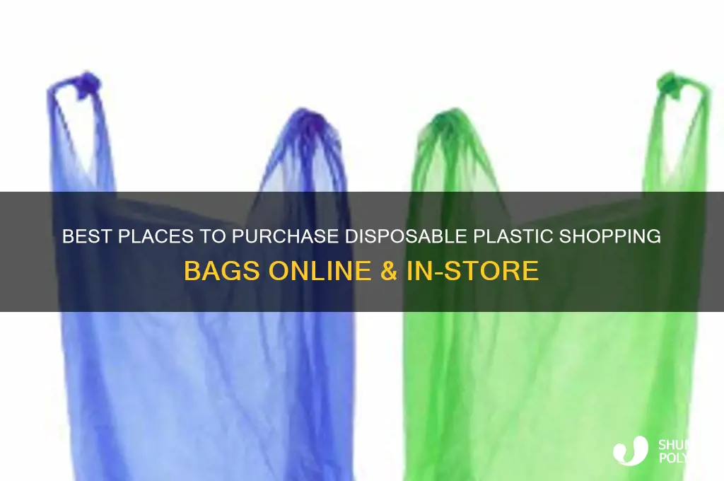 where to buy disposable plastic shopping bags