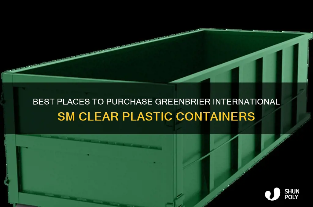 where to buy greenbrier international sm clear plastic sm