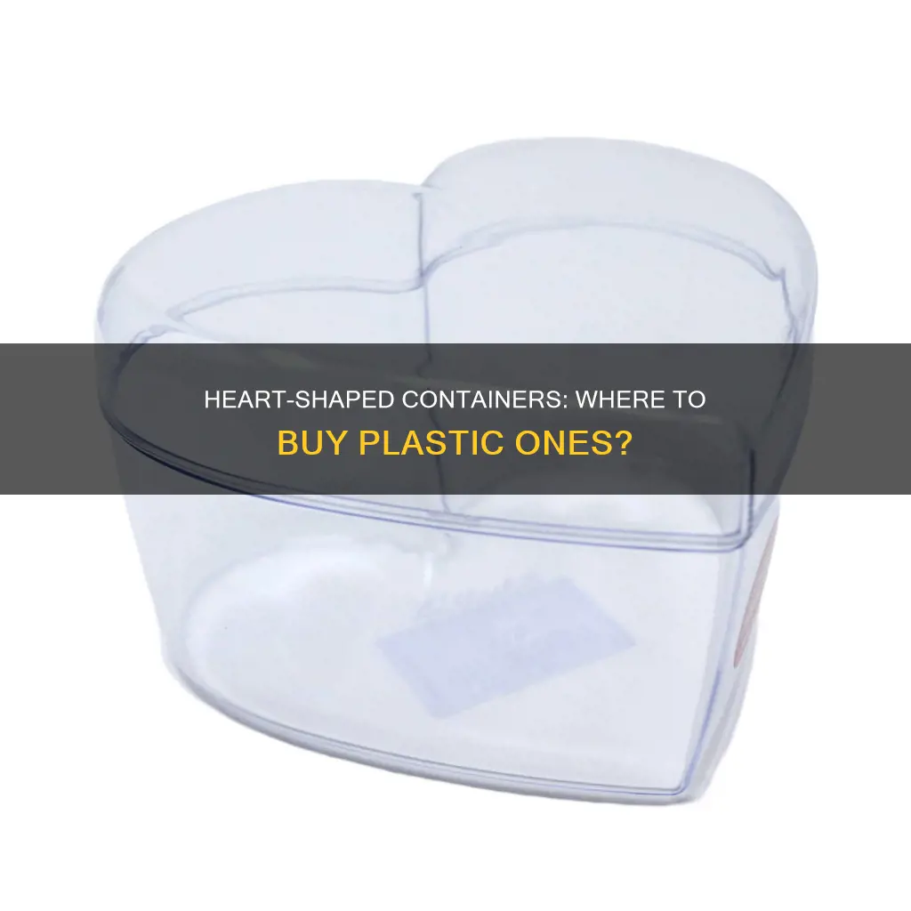 where to buy heart shaped plastic containers