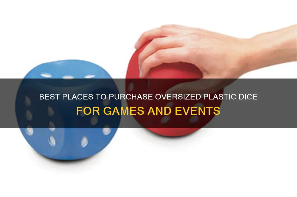 where to buy large plastic dice