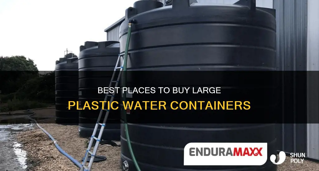 where to buy large plastic water containers