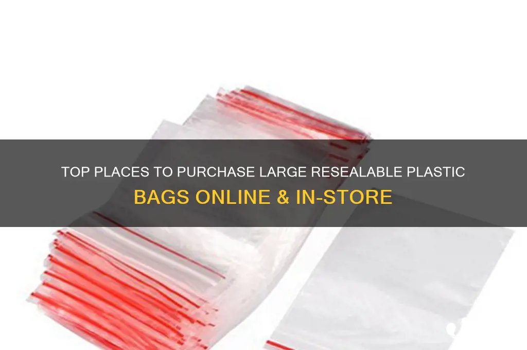 where to buy large resealable plastic bags