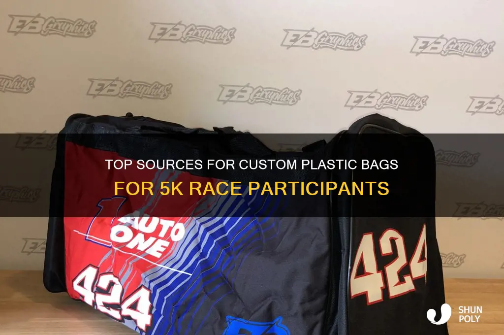 where to buy personalized plastic bags for 5k participants