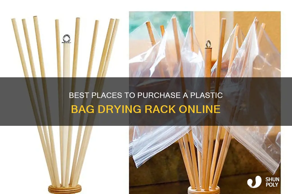 where to buy plastic bag drying rack