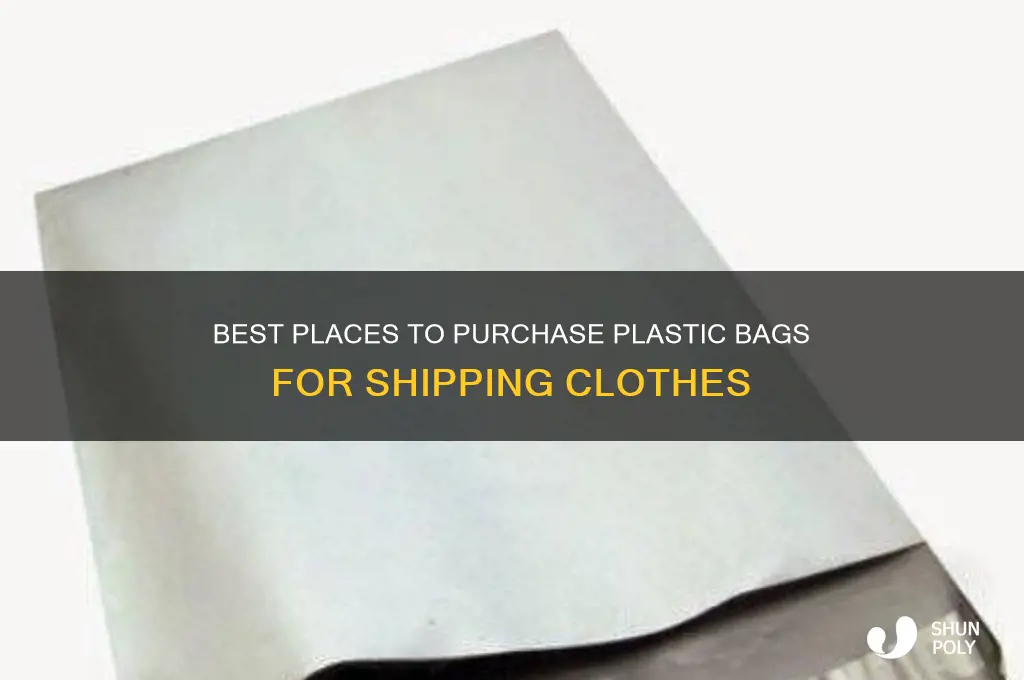 where to buy plastic bags to ship clothes