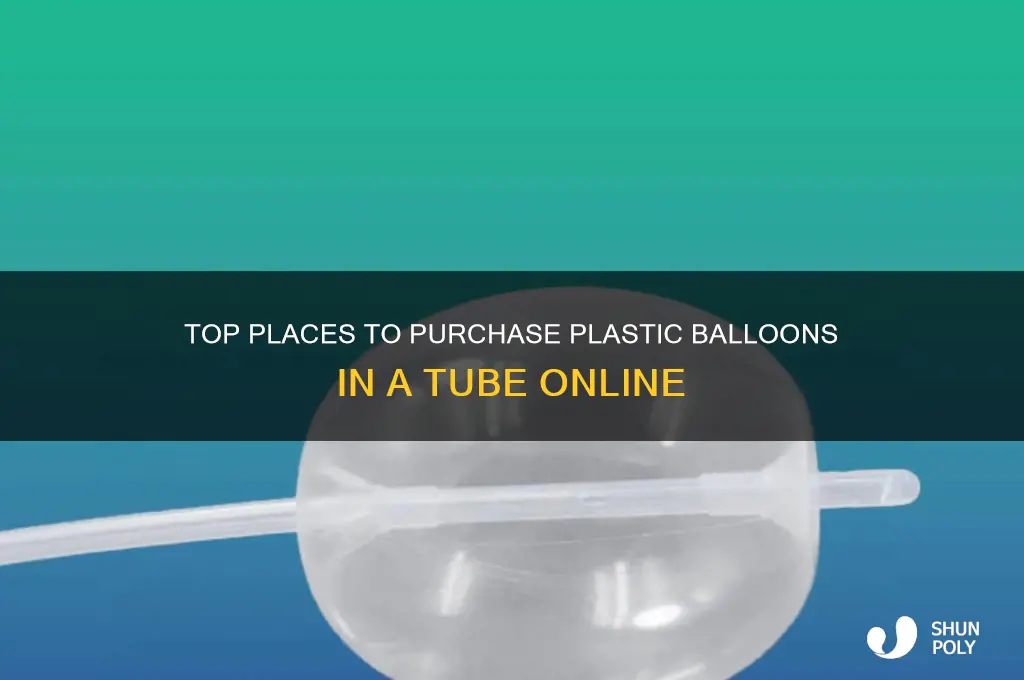 where to buy plastic balloons in a tube