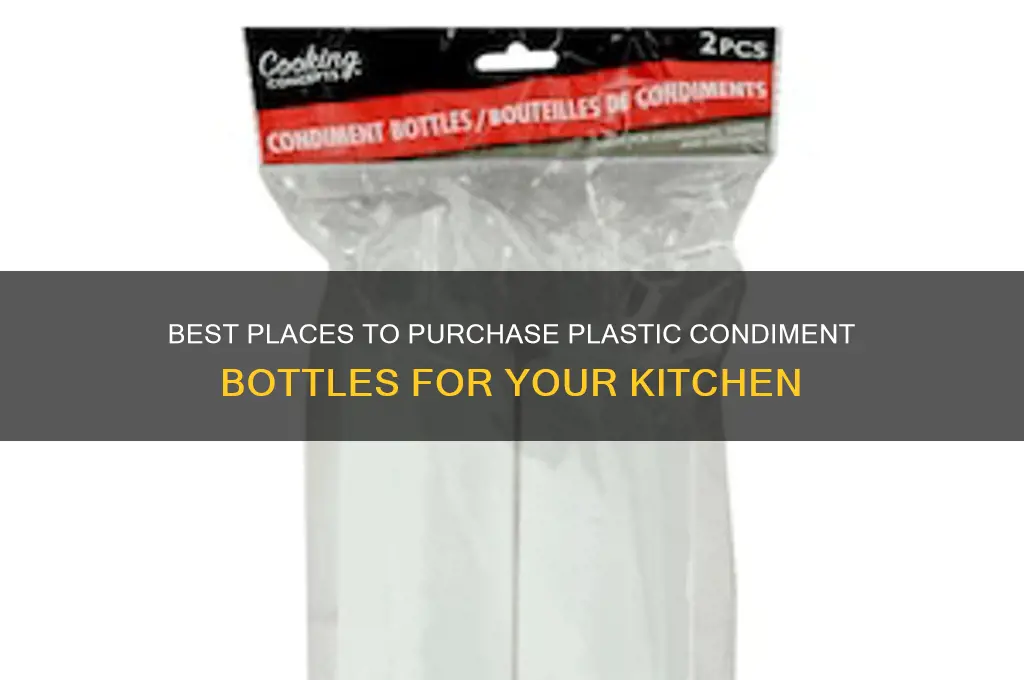 where to buy plastic condiment bottles