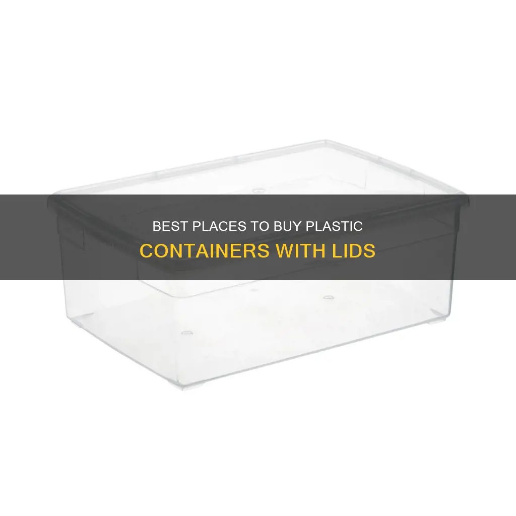 where to buy plastic container with lid