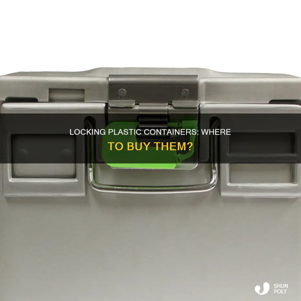 where to buy plastic container with lock