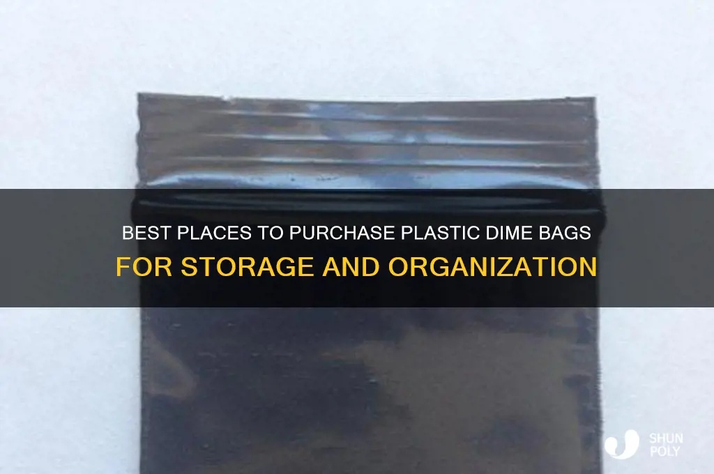 where to buy plastic dime bags