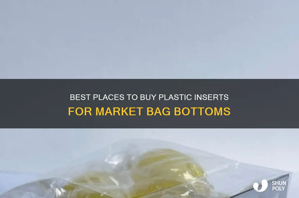 where to buy plastic insert for market bag botton